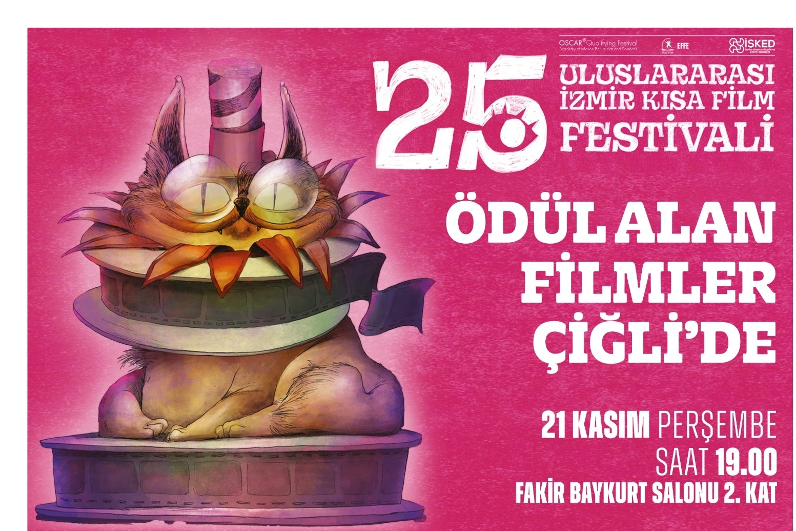 İzmir Çiğli'de ödüllü filmler sinemaseverlerle buluşacak