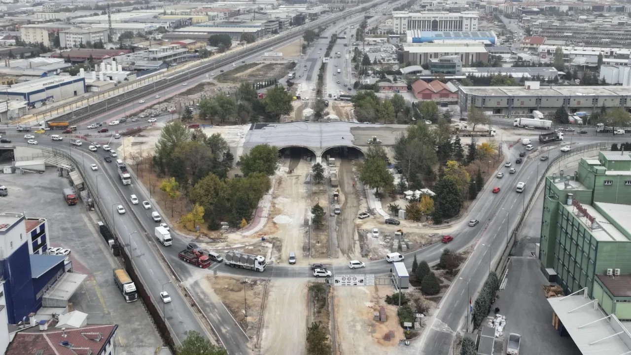 Konya Marangozlar Köprülü Kavşağı’nda çalışmalara devam