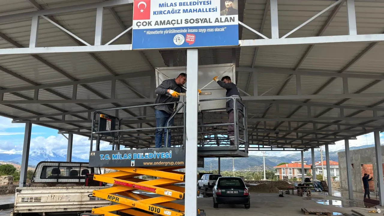 Muğla Milas'ta potaların kurulumu başladı