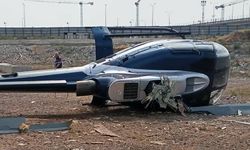 İzmir'de helikopter düştü