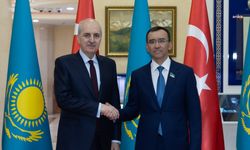 TBMM Başkanı Kurtulmuş Astana’da Kazakistan Senatosu Başkanı Aşimbayev ile görüştü