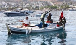 Bodrum Gündoğan’da deniz dibi temizliği