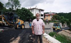 Ortahisar Belediyesi Kelebek hastası Ayşenur için, 120 metrelik beton yolu asfaltladı