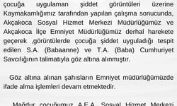 Düzce'de torununa şiddet uygulayan babaanne ile olaya göz yuman baba gözaltına alındı