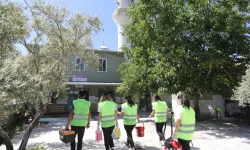 Muğla'da bayram öncesi cami temizliği