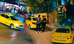 Kadıköy'de drift yapan taksici yakalandı! Ehliyete el, araca men!