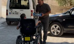 Engelli sandalyesine kavuşan Hüseyin: Ben de Mustafa Şahin amcam gibi polis olacağım