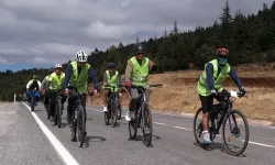 Keykubad’ın izinde pedallar kuraklığa dikkat çekti