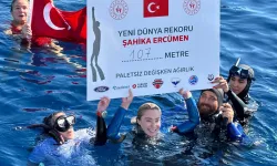 107 metrede paletsiz 'Şahika' rekor!