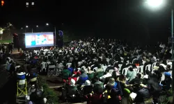 Bursa'da açık havada sinema keyfi