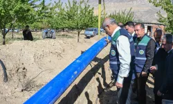 Malatya tarımsal sulama altyapısı için boru dağıtıyor