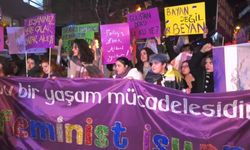 Ankara'da Feminist Gece Yürüyüşü: Erkek Şiddetinin Olmadığı Bir Dünyada Yaşayalım