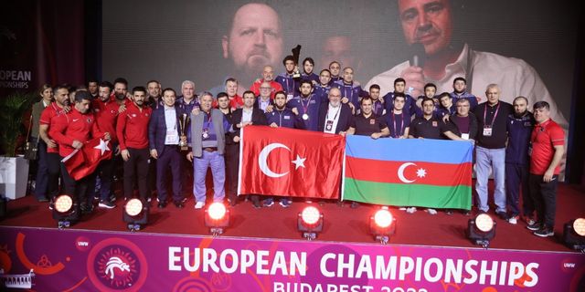 Türkiye, güreş serbest stilde takım halinde Avrupa ikincisi oldu