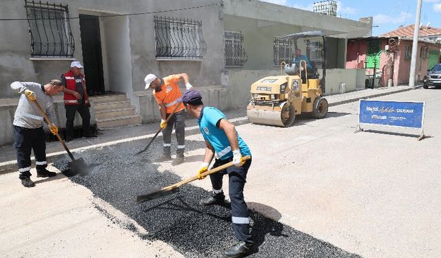 Gebze sokaklarında asfalt çalışmaları