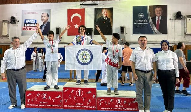 Muğlalı taekwondocular İl Şampiyonu oldu