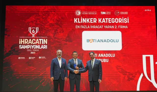 2023’ün ihracat şampiyonları belli oldu: Batı Anadolu Grubu’na 3 ödül birden