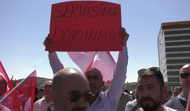 Ankara'da servisçilerden kamuda servislerin kaldırılması kararına tepki