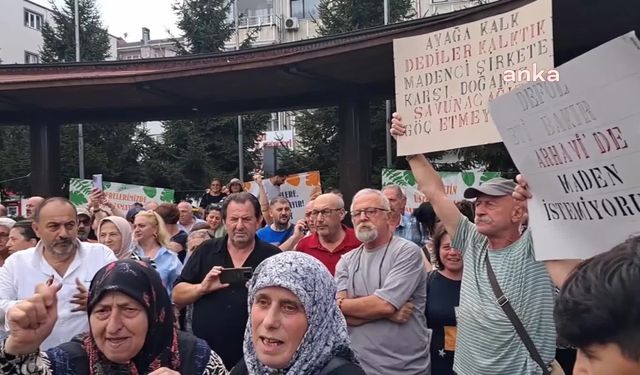 Arhavi'de maden projesine vatandaşlardan protesto: "Benim yerim yurdum burası, terk edecek yerim yok"