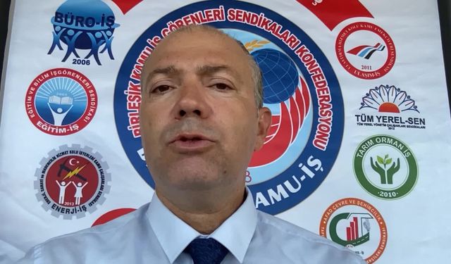 Birleşik Kamu-İş Genel Sekreteri Özgür Aras: “Sendikal özgürlüğe ket vuracak olan barajların yıkılması kamu emekçileri için çok önemli bir kazanımdır" 