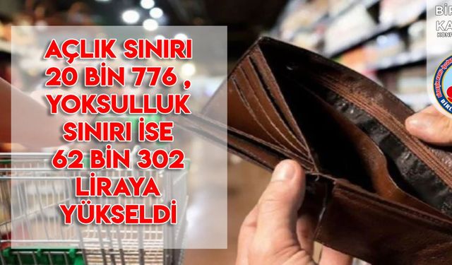 Birleşik Kamu-İş Konfederasyonu: "Açlık sınırı 20 bin 776, yoksulluk sınırı 62 bin 302 liraya yükseldi"