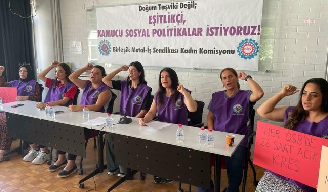 Birleşik Metal-İş Kadın Komisyonu hükümete seslendi: Doğum teşviki değil kamucu sosyal politikalar istiyoruz