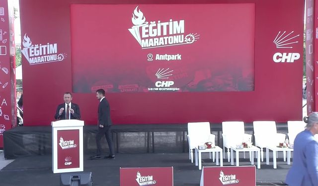 CHP'den 24 saatlik "Eğitim Maratonu"... Özgür Özel: "Tam gün hiç susmadan buradan milli eğitim konuşacağız" (1)