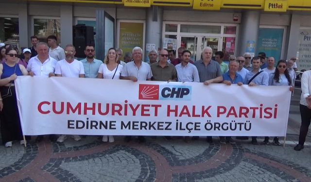 CHP'den Edirne’de 'Türkiye Yüzyılı Maarif Modeli'ne karşı çıkıyoruz' eylemi