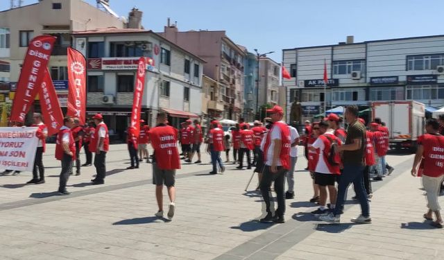 DİSK Genel-İş, AKP’li İpsala Belediyesi'nin 119 işçiyi işten çıkarmasını protesto etti