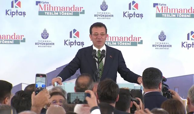 Ekrem İmamoğlu, KİPTAŞ Hacıbektaş Mihmandar Projesi'nin teslim töreninde konuştu: "Bu yapı sayesinde Hacıbektaşlı oldum"