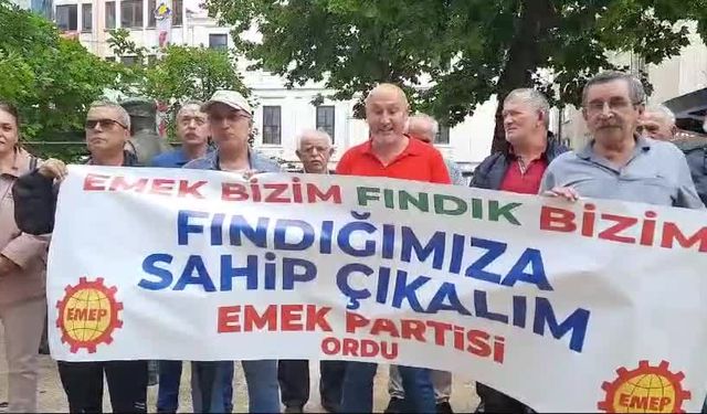 Emek Partisi Ordu İl Örgütü: “Bir kilo fındığın fiyatı 180 TL olmalıdır"