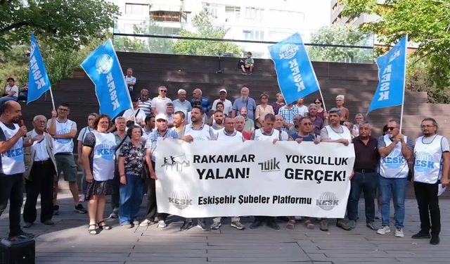 Eskişehir’de kamu emekçilerinden enflasyon tepkisi: “TÜİK rakamlara takla attırarak gerçek enflasyonu gizliyor”