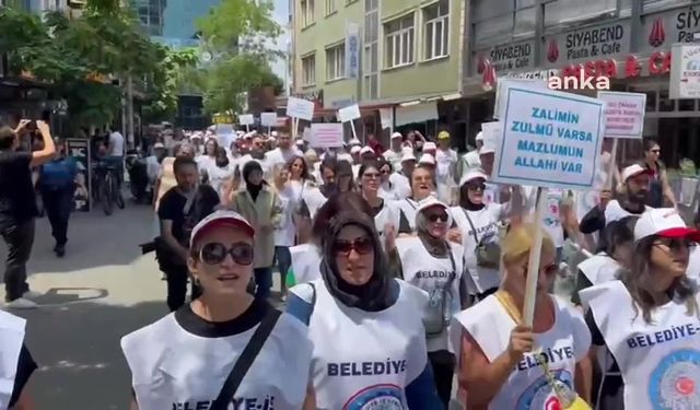  Iğdır Belediyesi'nin işten çıkardığı 204 işçinin eylemi sürüyor 