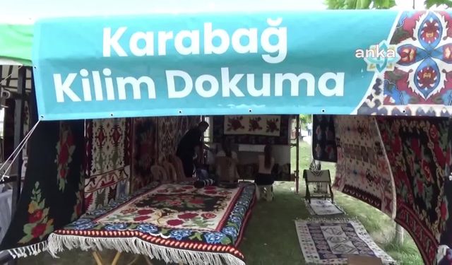 Iğdır'da el emeğiyle dokunan tarihi Karabağ kilimi geleceğe aktarılıyor