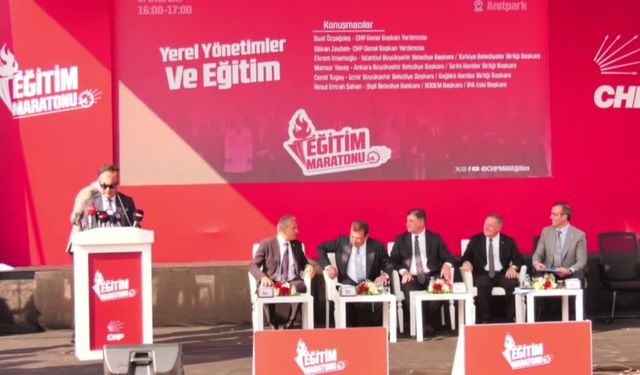 İmamoğlu, Eğitim Maratonu'nda konuştu :"Yüz bin gence 15 bin TL burs vereceğiz"