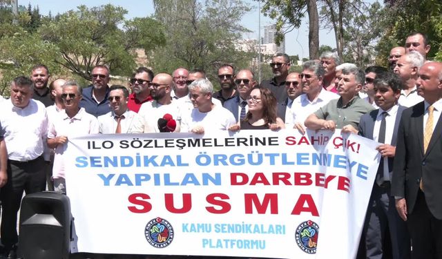 Kamu Sendikaları Platformu'ndan "yüzde 1 barajı" düzenlemesine protesto