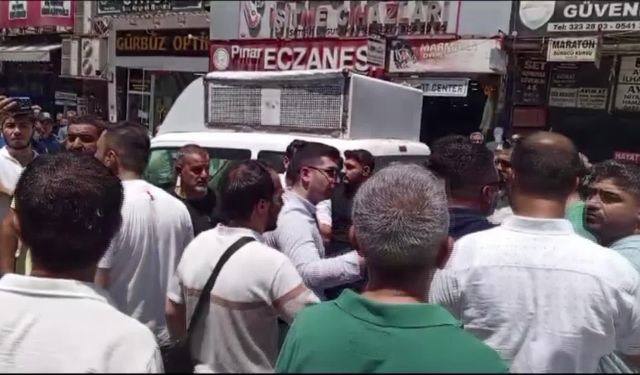 Malatya’da esnaf, konteyner verilmeden rezerv alanında yıkımlara başlanması ve elektriklerin kesilmesini protesto etti