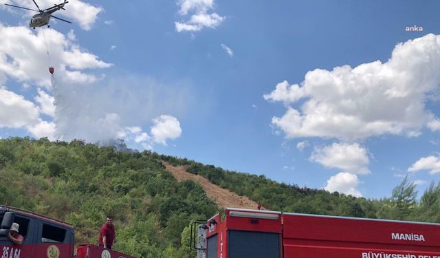 Manisa Büyükşehir itfaiyesi, Yunusemre'de çıkan yangını kısa sürede söndürdü