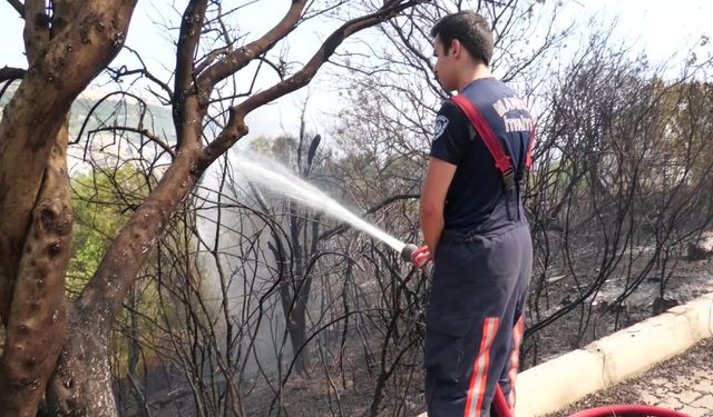 Manisa Büyükşehir, İzmir Bornova'daki yangın söndürme çalışmalarına destek oldu