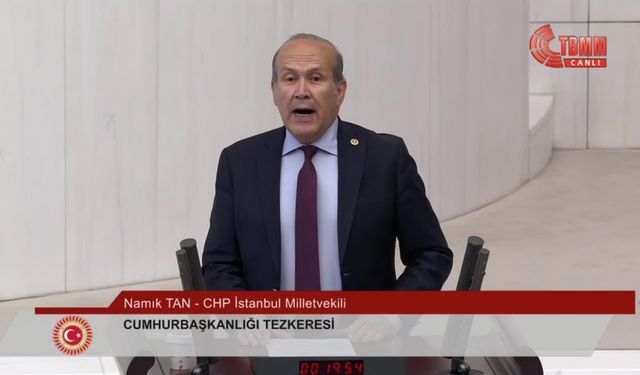 Namık Tan: "Tezkereyle Türkiye 'içecek ayranı zor bulurken Somali'ye tahtırevanla gitmeye' kalkışılıyor"