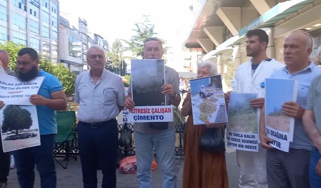 Samsun’un Kavak ilçesinde kurulması planlanan taş ocağına mahalleli tepki gösterdi