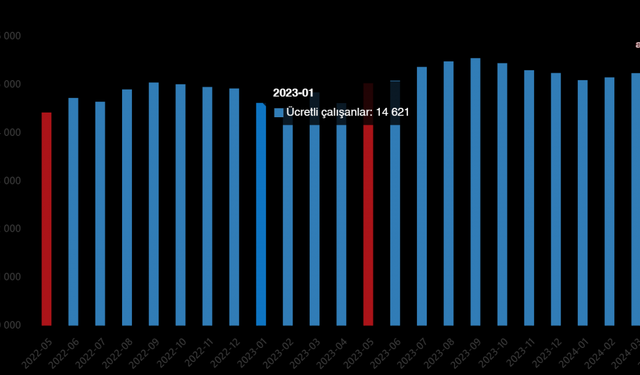 TÜİK açıkladı: ''Ücretli çalışan sayısı bir önceki yıla göre yüzde 4,3 arttı''