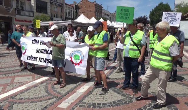 Tüm Emeklilerin Sendikası Edirne İl Temsilcisi Ülker: “Yoksulluk tüm toplumu sarmış durumda”