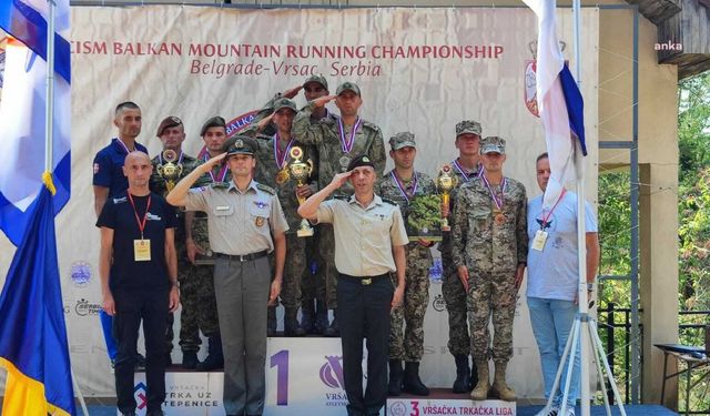 Türk Silahlı Kuvvetleri Kır Koşusu Takımı Sırbistan'da birinci oldu