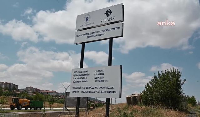 Yozgat’ta '‘asrın projesi'’ olarak ilan edilen altyapı çalışması yarım kaldı