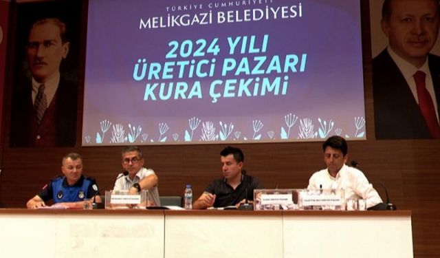 Kayseri Melikgazi Belediyesi Köy Pazarı'nda kuralar çekildi