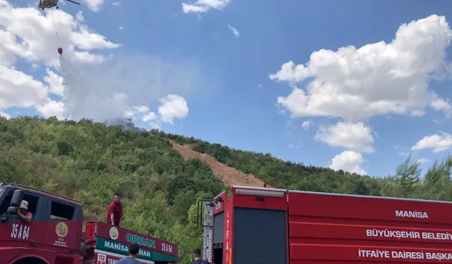 Manisa'da ormanlık alanda çıkan yangın söndürüldü 