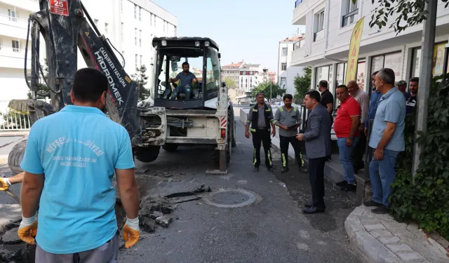 Nevşehir'de altyapı yenileme çalışmaları sürüyor