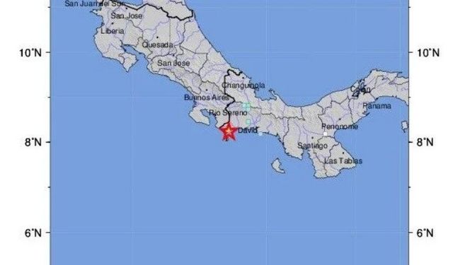 Panama-Kosta Rika Sınırında 5.7 Büyüklüğünde Deprem!