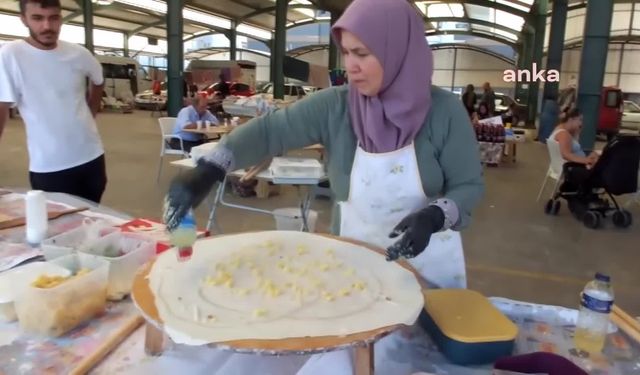 Balıkesir Bigadiç Hanımeli Pazarı'ndaki kadınların ürettiği el emeği ürünler ilgi görüyor