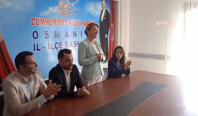 CHP Kadın Kolları Genel Başkanı Asu Kaya, memleketi Osmaniye’de partililerle buluştu